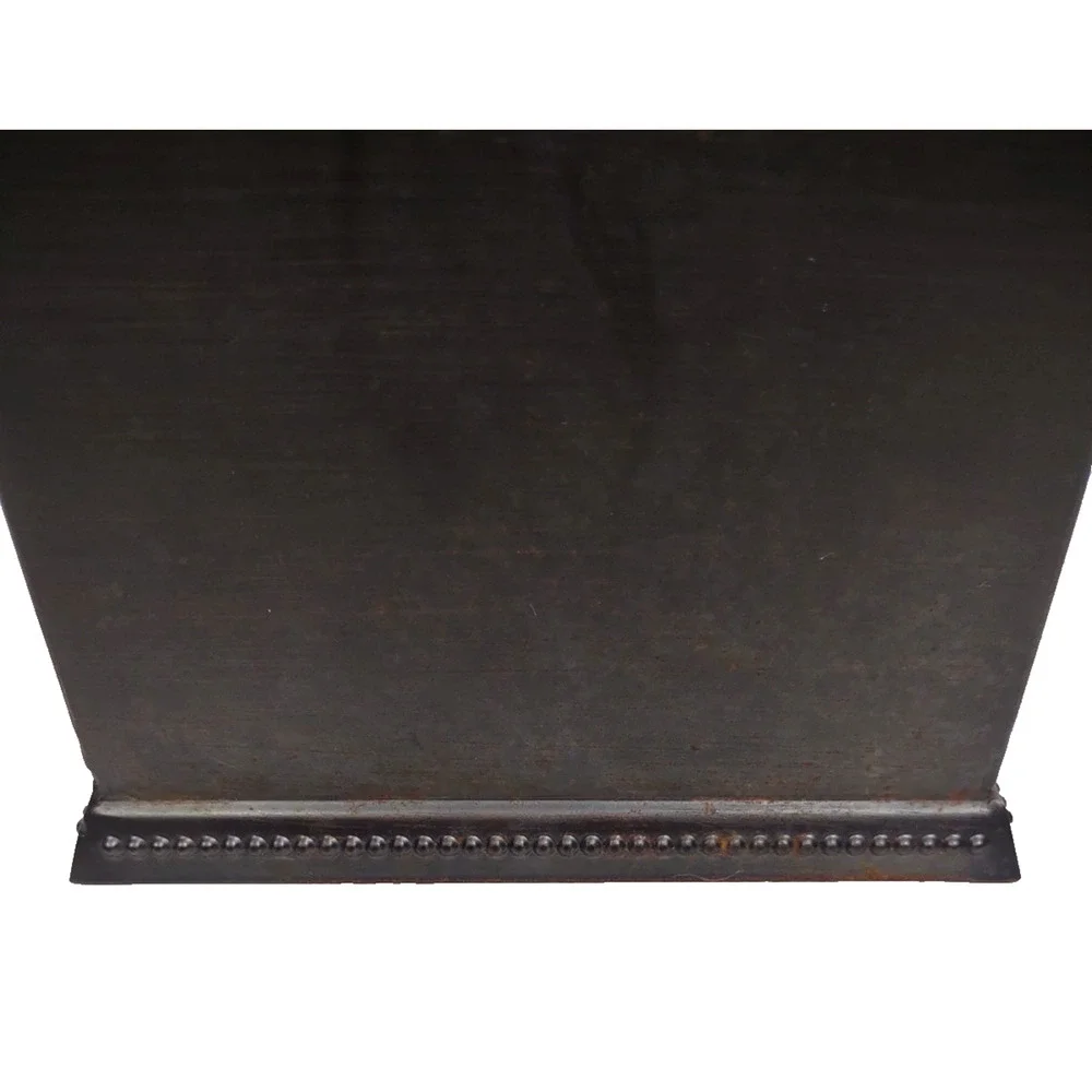 Brushed Bronze Dotted Metal Tissue Holder with Open Bottom Kleenex Box Cover 6